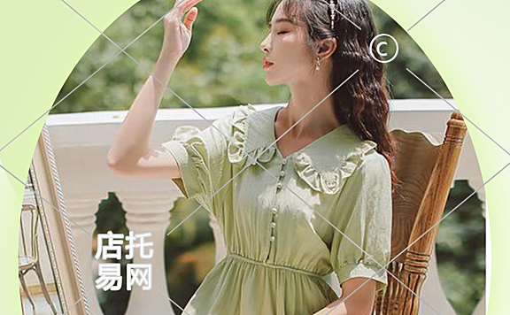 春季高级ins风女装电商竖版海报10-003