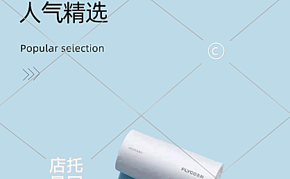 家电吹风机手机端店铺详情页12-001