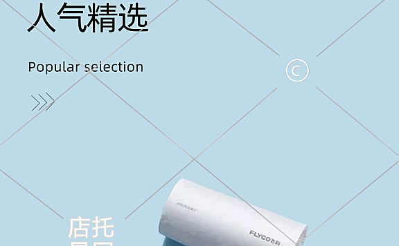 家电吹风机手机端店铺详情页12-001