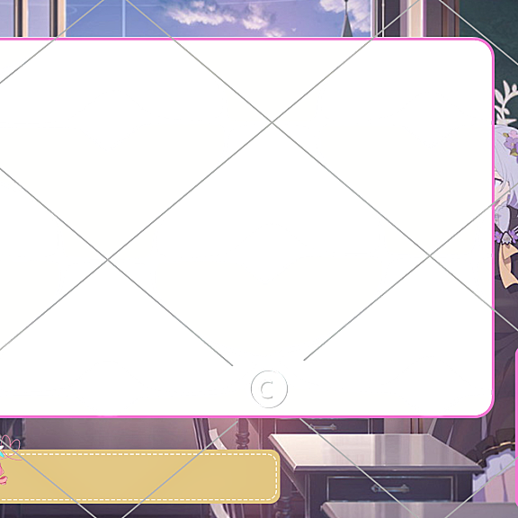 抖音快手通用二次元背景直播间边框1-001