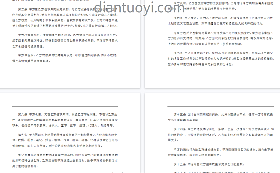 IT开发人员的保密协议（通用）模板下载，共4页