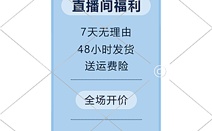 日常电商直播间贴片10-001