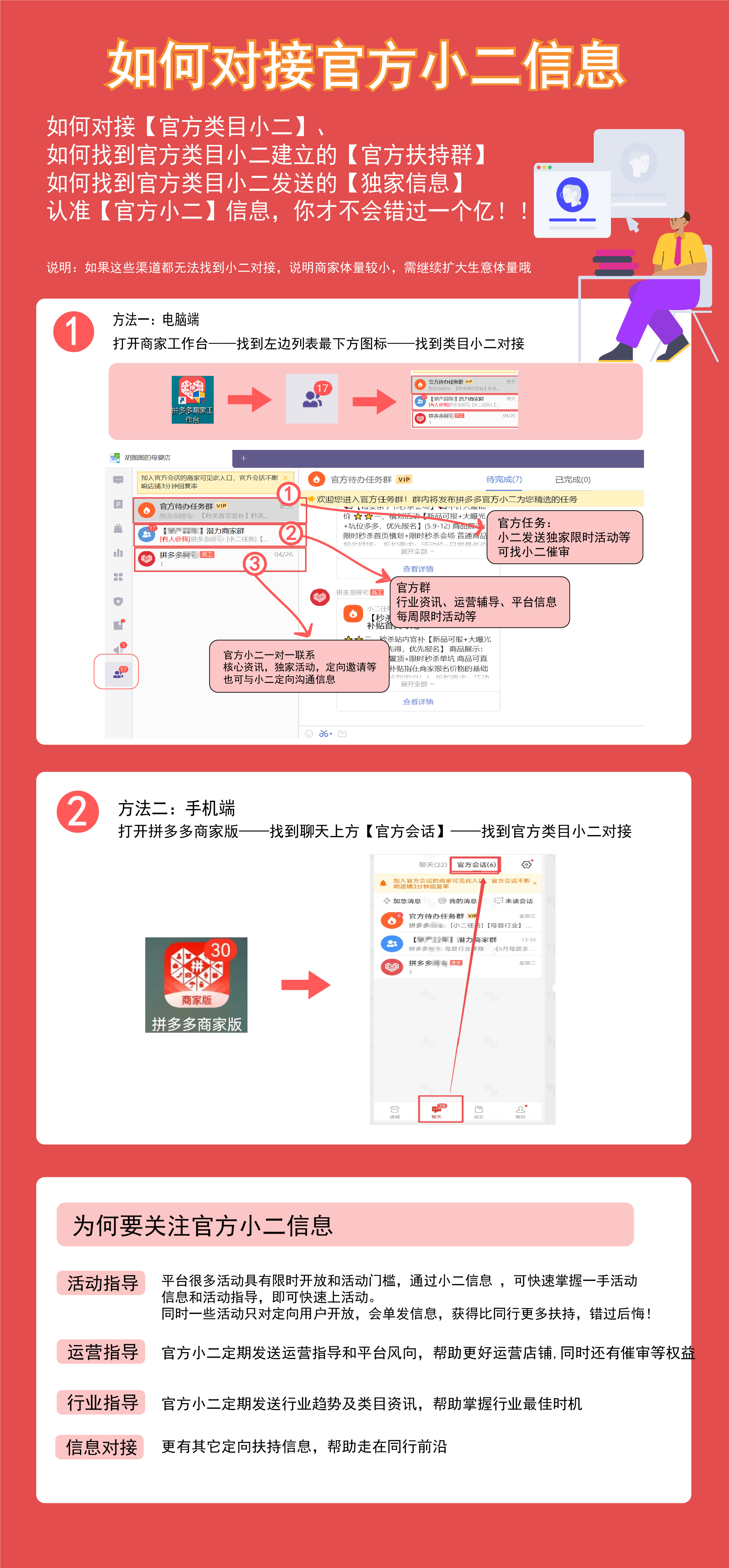 拼多多【母婴】如何对接官方小二信息