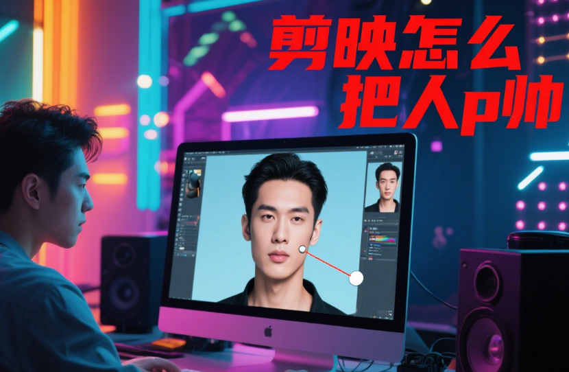 剪映怎么把人p帅?5步美颜+3个高级调色技巧,普通视频也能拍出男神感
