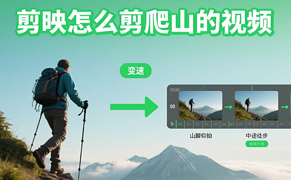 剪映怎么剪爬山视频?3 个节奏剪辑 + 4 类镜头,不拖沓不杂乱