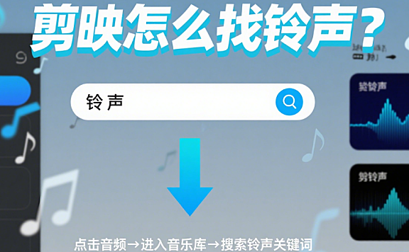 剪映怎么找铃声?3 类音源 + 4 步操作,无版权风险不踩坑