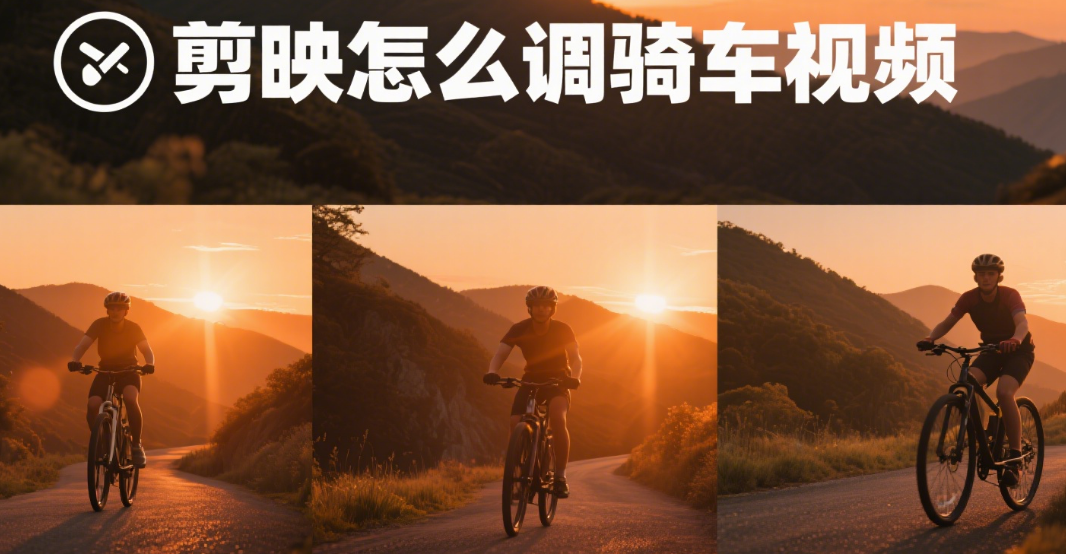 剪映怎么调骑车视频?3大场景调色公式+4个质感技巧,画面瞬间有动感