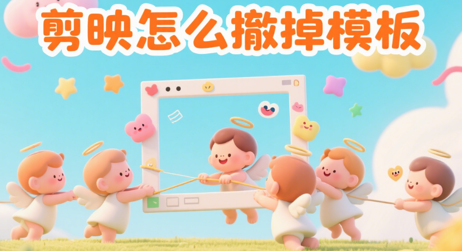 剪映怎么撤掉模板?3 步解除模板效果,恢复原始素材