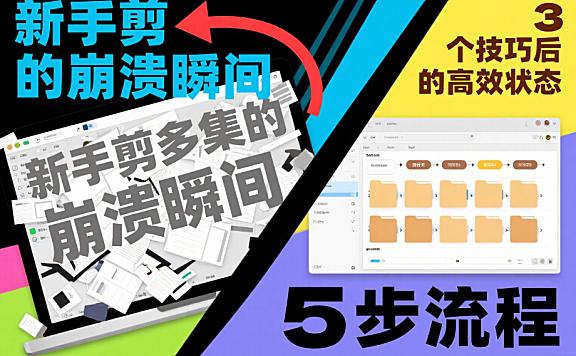 用剪映剪多集短剧总翻车?3 个核心技巧 + 5 步流程,新手也能出精品