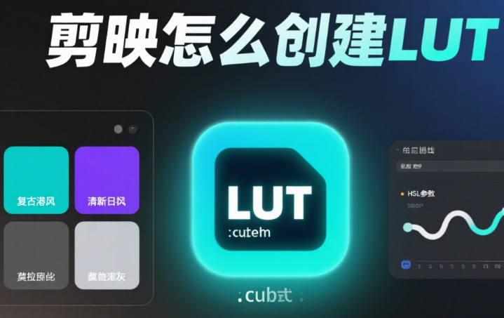 剪映怎么创建 LUT?3 步自定义预设 + 4 类场景适配,调色效率翻倍