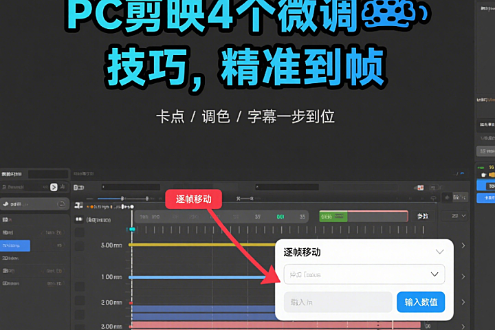 PC 端剪映怎么精准微调?4 个核心技巧,卡点 / 调色 / 字幕一步到位 – 店托易
