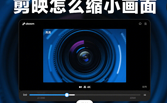 剪映怎么缩小画面?3步基础缩放+4种场景用法,精准控制不模糊