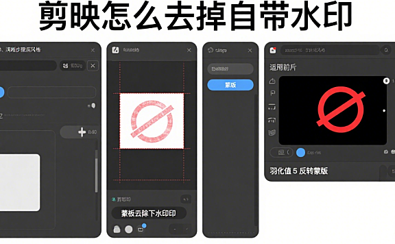 剪映怎么去掉自带水印?3种方法+2个避坑技巧,导出视频无标识