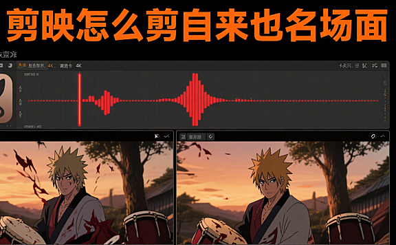 剪映怎么剪自来也名场面?3类混剪公式+4个燃向技巧,还原忍者之魂