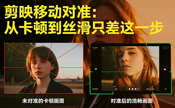 剪映怎么剪移动对准画面?3 个核心技巧,新手也能做出丝滑转场