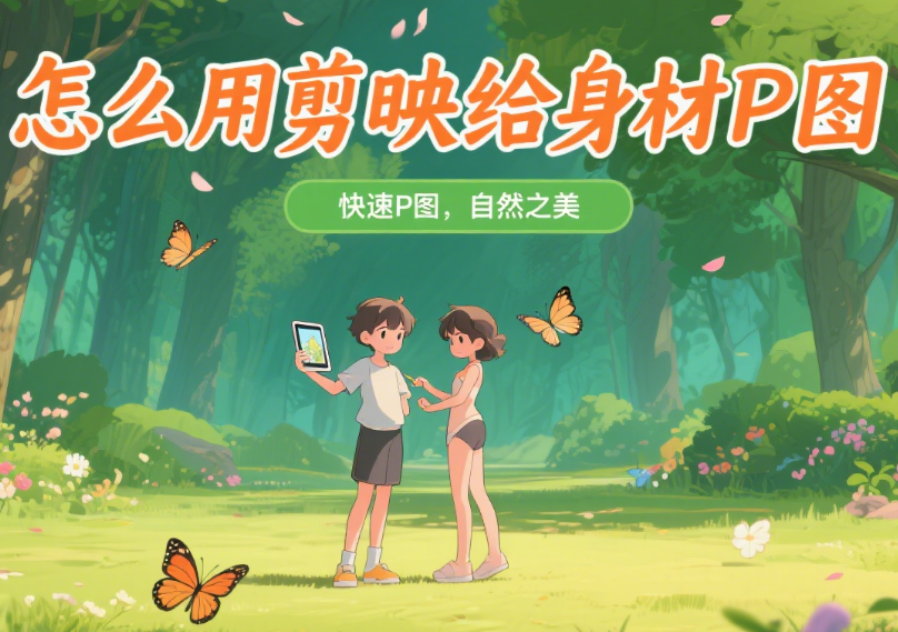 剪映怎么给身材修图?3 步自然显瘦,不僵硬不变形