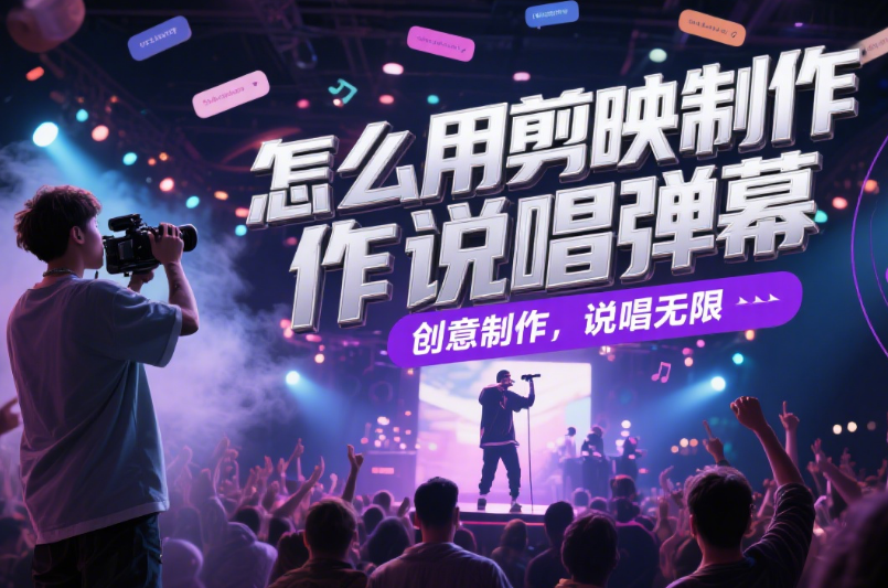 剪映怎么制作说唱弹幕?3 步让文字跟着节奏跳,视频燃爆全场