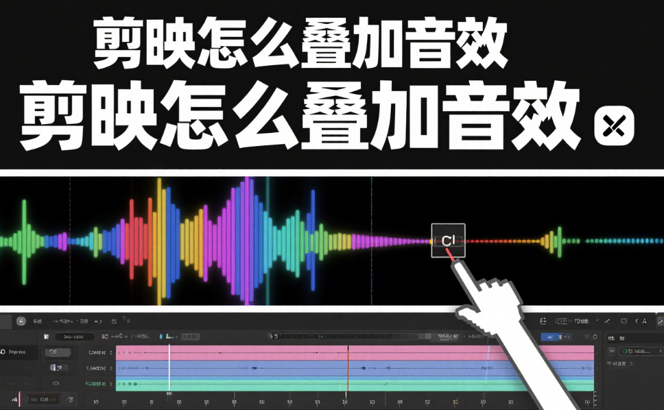 剪映怎么叠加音效?3层音轨搭配公式+4个场景技巧,声音层次瞬间变丰富
