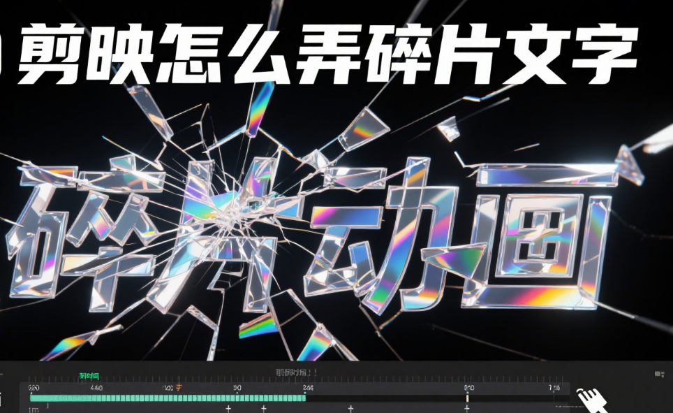 剪映怎么弄碎片文字?3种拆解效果+4个排版技巧,文字瞬间有设计感
