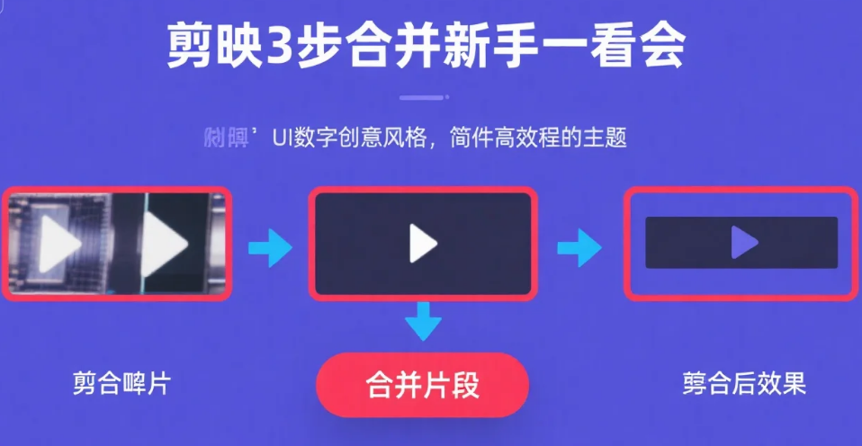 剪映怎么合并视频?3 种常用方法,新手一看就会