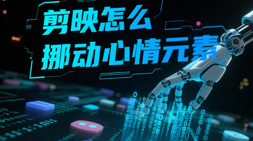 剪映怎么挪动心情元素?3 步精准移动文字 / 贴纸,新手也能对齐