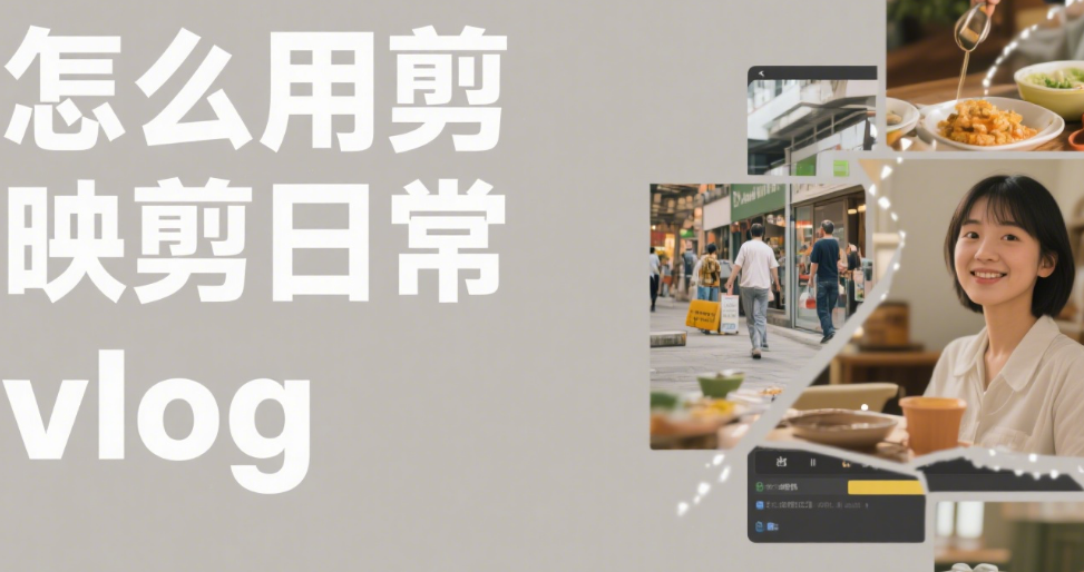 剪映怎么剪日常 vlog?3 个核心技巧 + 4 类场景,普通生活也能剪出质感