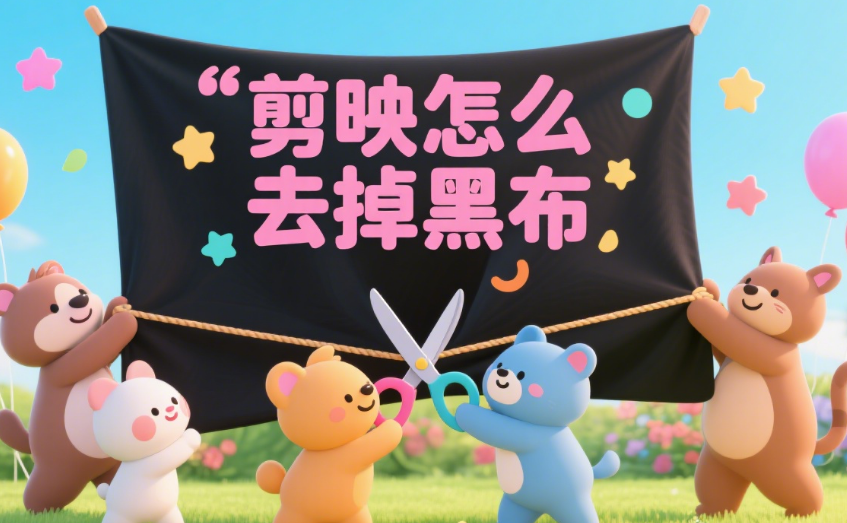 剪映怎么去掉黑布?3 种方法搞定画面黑色区域,新手也能学会