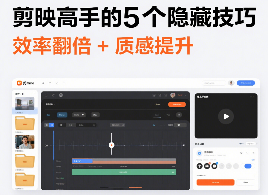 剪映高手都在用的5个隐藏技巧:效率翻倍还能提升视频质感