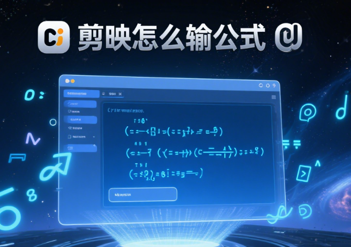 剪映怎么输公式?3 种方法搞定数学 / 化学公式,教学视频必备