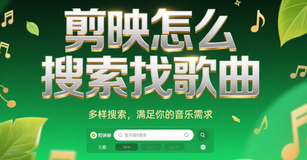 剪映找歌不用愁,3大搜索技巧+避坑指南,让你的视频BGM秒出彩