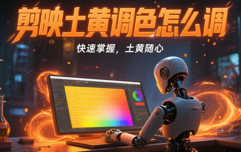 剪映怎么调出高级土黄色调?3 步搞定复古感,画面有电影质感