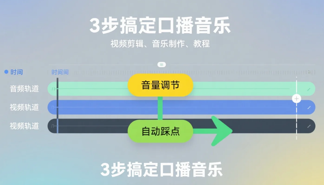 剪映口播音乐剪辑指南：3 步让背景音乐和人声完美融合，新手也能上手