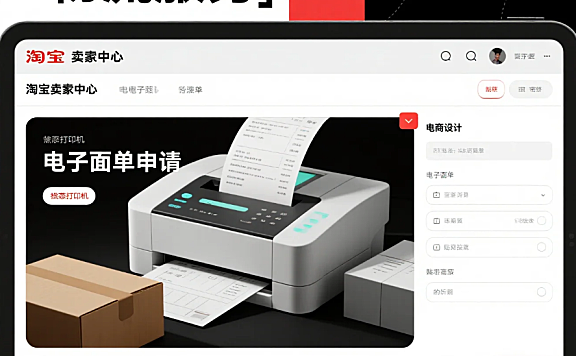 淘宝店铺电子面单申请全攻略,轻松发货不是梦!