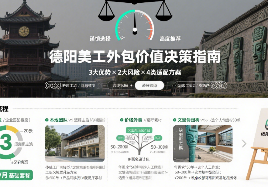 德阳美工外包值得选吗?3类团队实测+5步避坑,本地卖家指南