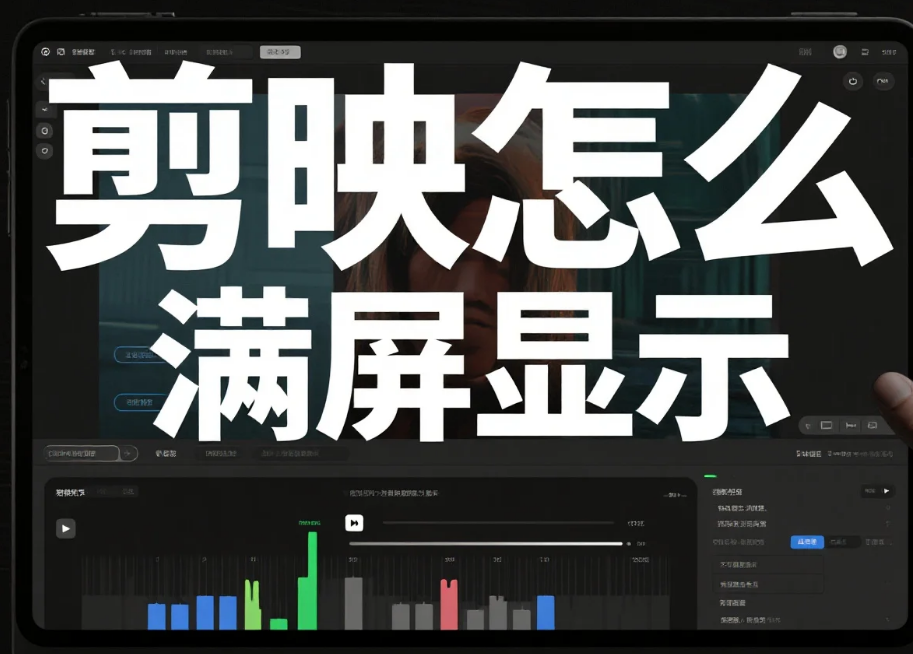 剪映怎么满屏显示?3步消黑边+2个避坑技巧