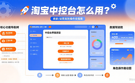淘宝中控台怎么用?商家 / 运营高效操作全指南