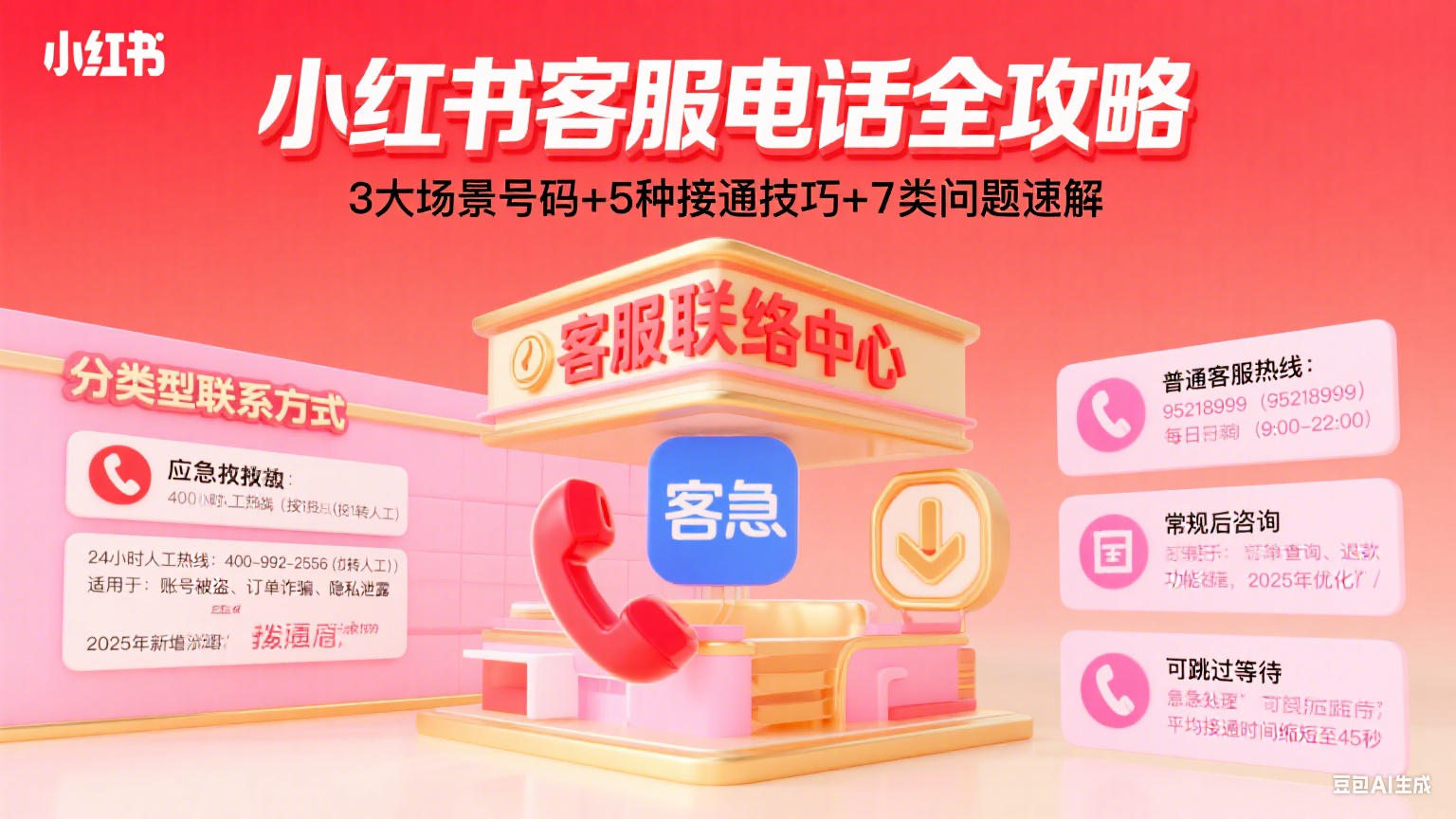 小红书客服电话