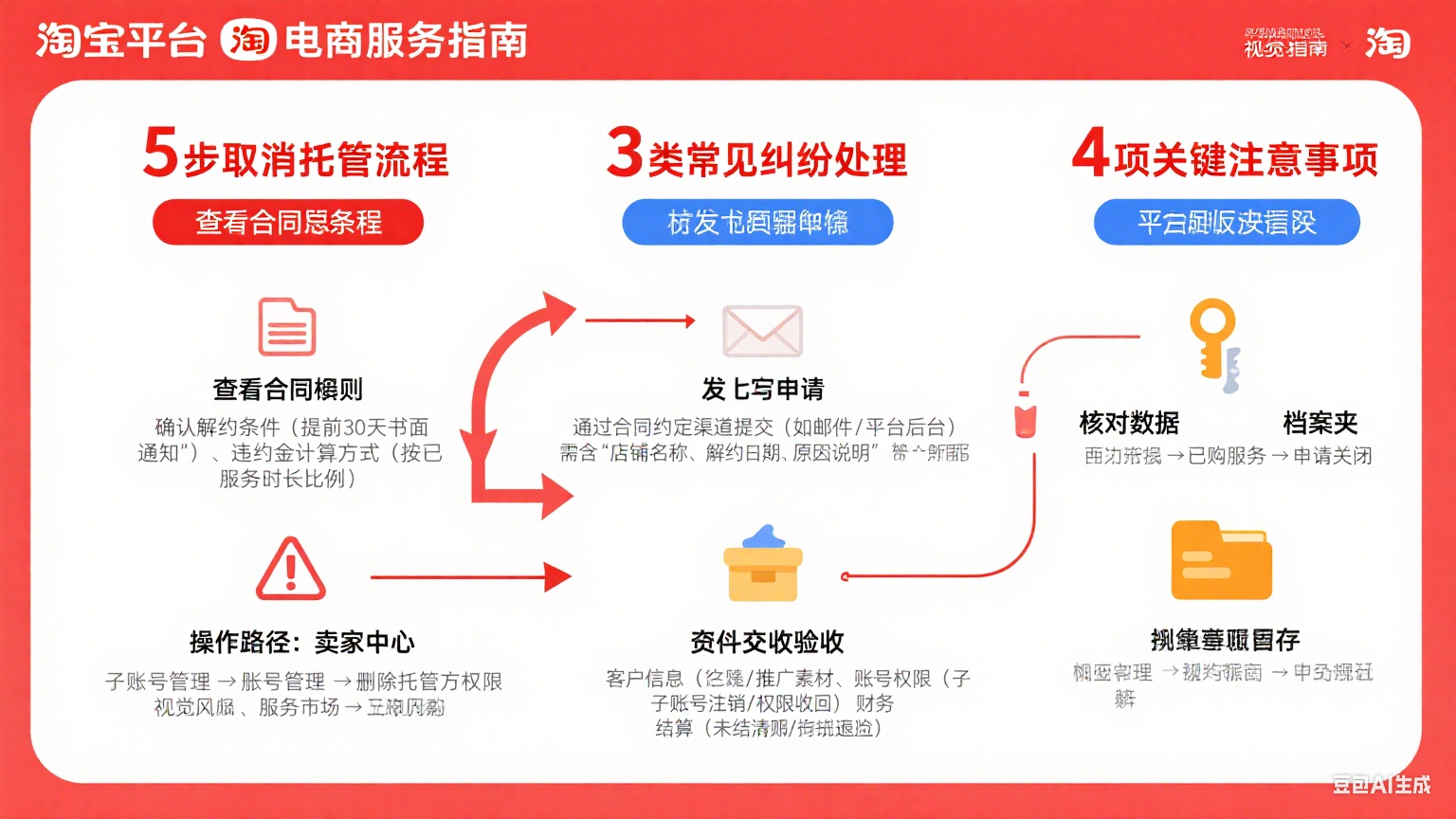 淘宝网店怎么取消托管?流程 + 纠纷处理指南