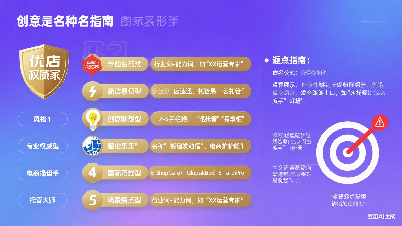 网店托管名字推荐怎么写?5 类风格 + 避坑指南