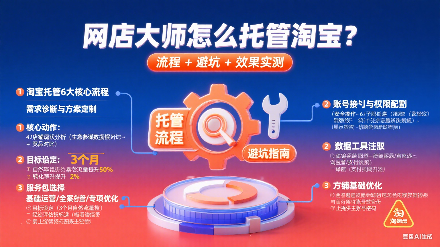 网店大师怎么托管淘宝?流程 + 避坑 + 效果实测