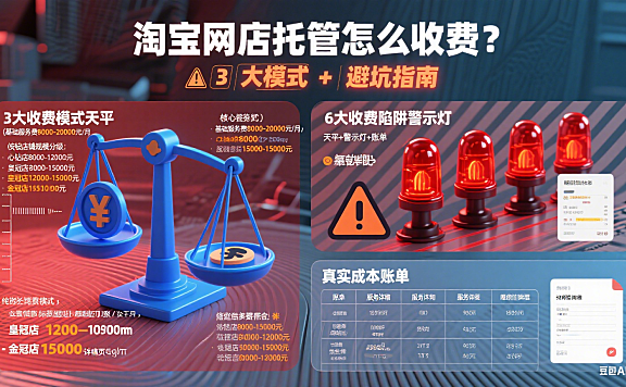 淘宝网店托管怎么收费？3 大模式 + 避坑指南