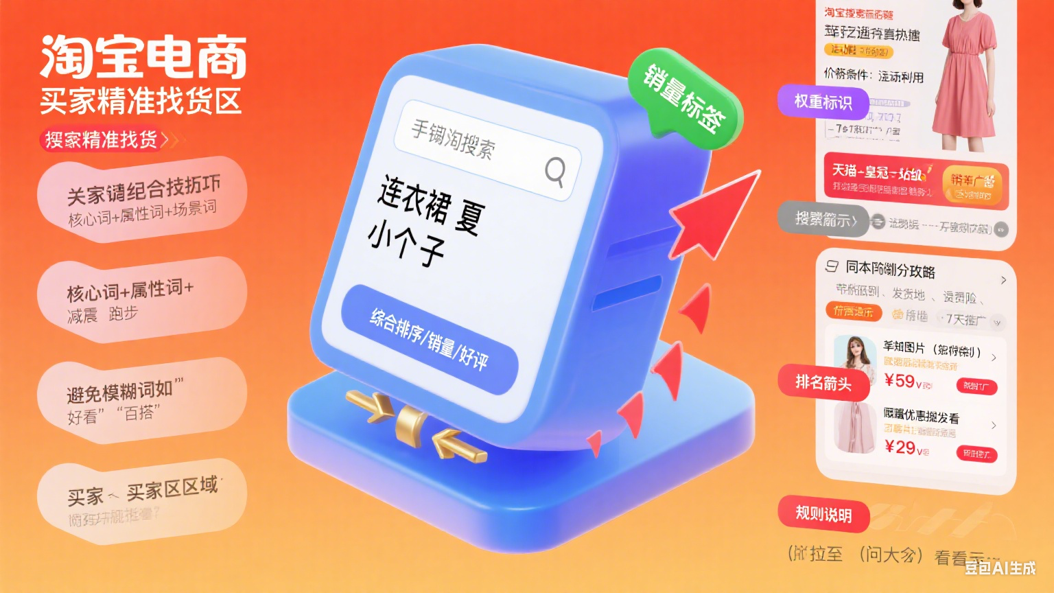 手淘搜索怎么玩?买家精准找货 + 卖家流量突围全攻略