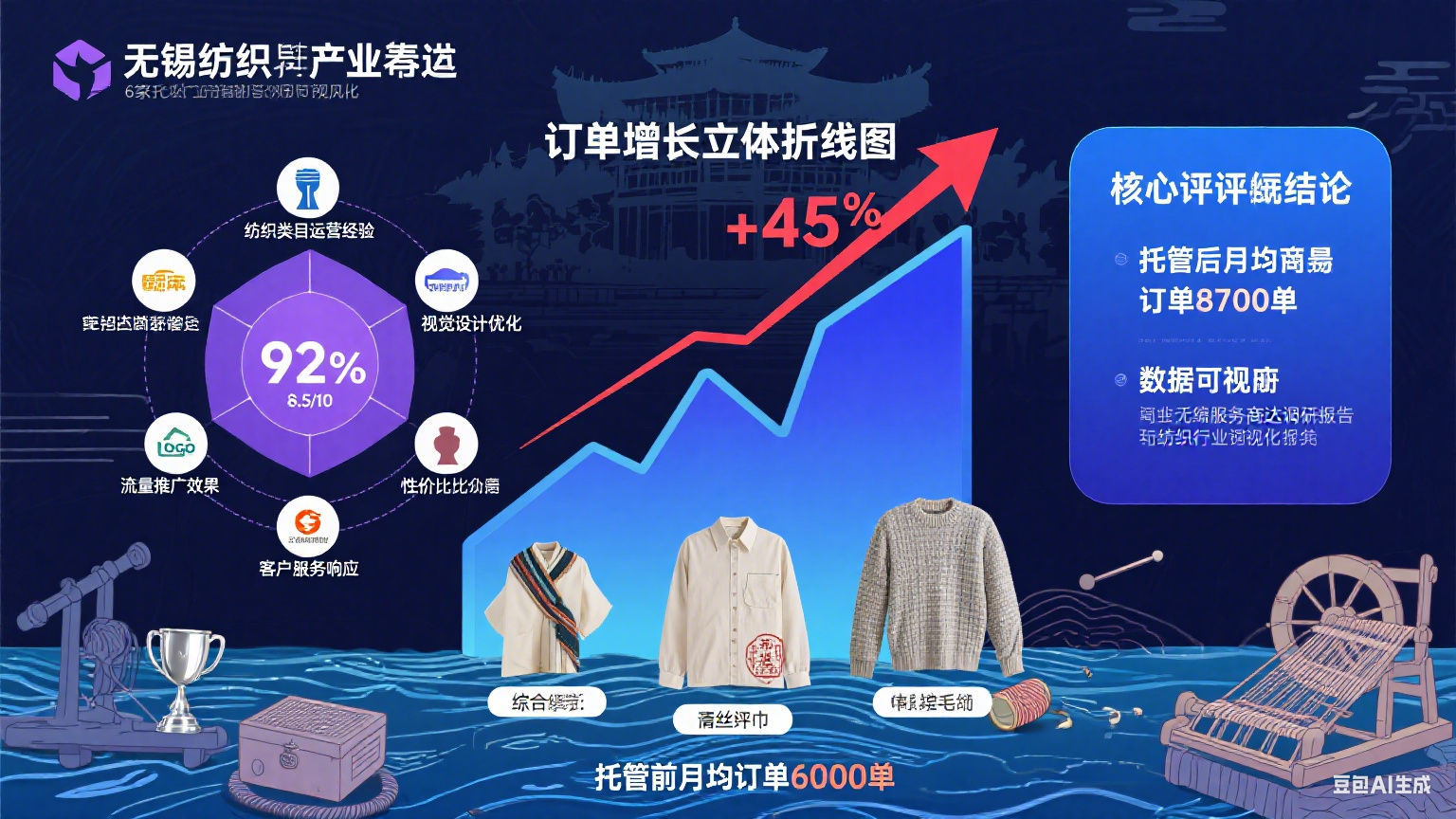 试了 6 家无锡淘宝网店托管,纺织订单涨 45%:测评