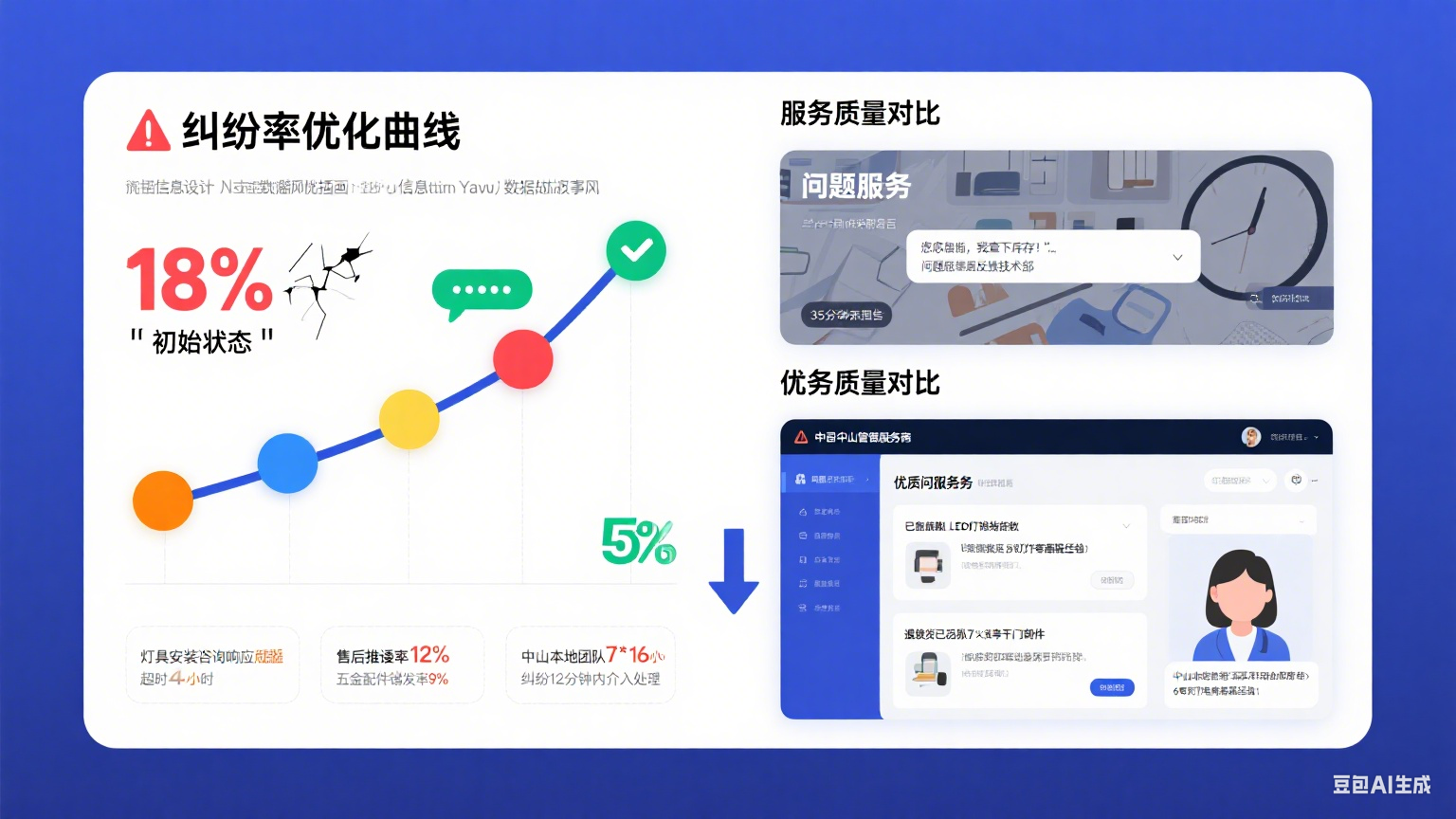 试了 5 家中山网店托管客服,纠纷率从 18% 到 5%:指南