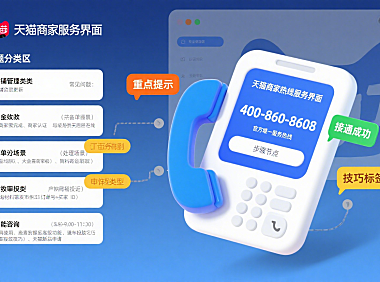 天猫商家服务热线怎么打？问题分类 + 接通技巧全攻略