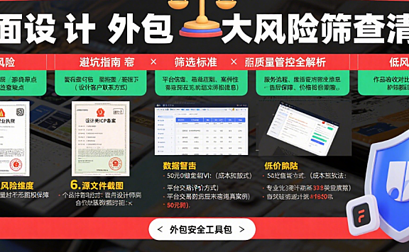 平面设计美工外包靠谱吗？3类服务拆解+5步避坑，附性价比指南