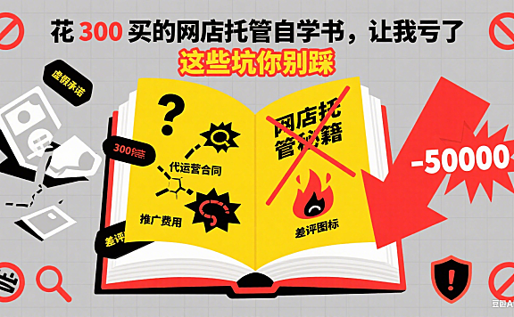 花 300 买的网店托管自学书，让我亏了 5 万：这些坑你别踩