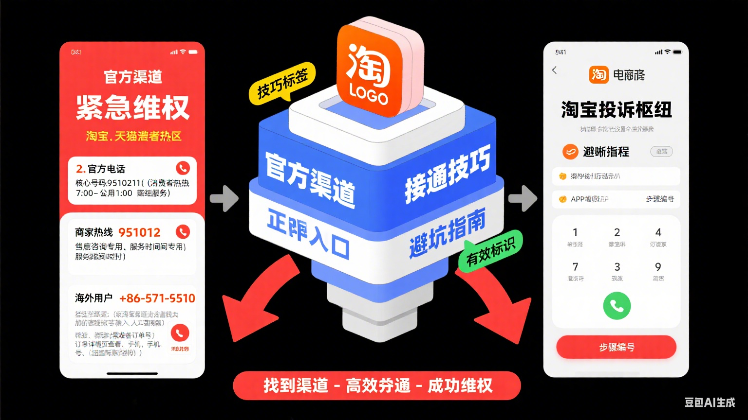 淘宝投诉电话怎么打?官方渠道 + 高接通技巧 + 避坑指南