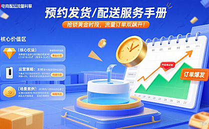 预约发货/配送商家服务手册——抢锁黄金时段,流量订单双飙升!