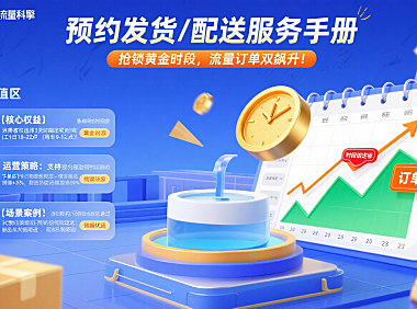 预约发货/配送商家服务手册——抢锁黄金时段,流量订单双飙升!
